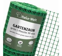 HaGa Clôture de jardin en plastique - Hauteur : 1,2 m - Longueur : 1 m (vendu au mètre) - Vert - Maille de 30 mm - Clôture en plastique solide pour le jardin - Utilisation comme clôture pour chiens