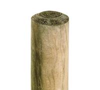 HaGa Lot de 10 piquets en bois - Diamètre : 6 cm - Hauteur : 175 cm - Imprégnés en autoclave (vert) - Résistant aux intempéries - Parfait pour le jardin, l'agriculture et les projets extérieurs