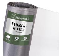 HaGa® Moustiquaire Filet anti-insecte, gris, largeur 150 cm (vendu au mètre)