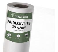 HaGa Non-tissé de couverture 19g/m² en 3,2m x 25m - Non-tissé de protection contre le gel pour les plantes - Non-tissé respirant pour les couches précoces - Pour les couvertures de lits surélevés