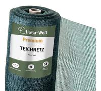 HaGa Premium Filet pour étang & Couverture de piscine - 2,6 m de largeur | 1 m de longueur (vendu au mètre) | vert foncé - Filet de protection résistant aux UV, à mailles fines pour étang de jardin