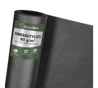 HaGa® Toile de protection contre les mauvaises herbes, non-tissé pour jardin, 80 g/m², 2 m x 50 m