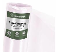 HaGa UV5 Film de Serre Largeur 6m Film PE Transparent - comme Tunnel en Plastique, Serre, Serre à tomates | résistant aux intempéries | résistant aux UV (Marchandise au mètre)