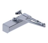 Hager 5300 series Aluminium Grade 1 Heavy Duty Surface Ferme-porte, Multi-Mount, 1-6 réglable Taille de printemps, Sprayed Finition aluminium