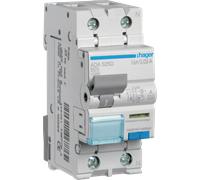 HAGER ADA525D - Commutateur FI/LS, 1P+N 10 kA B-25A 30 mA type A.