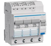 Hager Adaptateur, Plastique, Blanc, Petit Format.