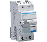 HAGER ADS963D - Disjoncteur à courant différentiel résiduel 1P+N 6kA C-13 A 30 m