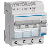 Hager Interrupteur FI/LS 3x 1P+N, 6 kA ADZ366D