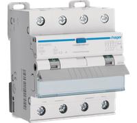 HAGER AFX482D - Commutateur FI/LS 4P 10kA C-32A 300mA type A.