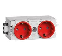 Hager Canal d'allège Module enfichable (L x H x P) 120 x 50 x 61 mm GS20003020 1 pc. rouge trafic (GS20003020)