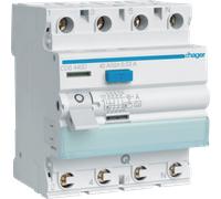 Disjoncteur différentiel Hager bipolaire 40 A / 30 mA type A, 1 pièce.