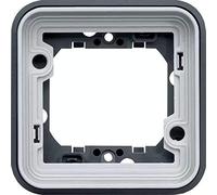 Hager Support d'encastrement Cubyko WNA401 étanche 1 poste Gris