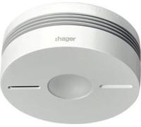 HAGER Détecteur de fumée radio TG550A Komfort Q Arrêt de l'alarme IR blanc