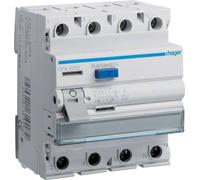 Hager Disjoncteur différentiel 4 pôles 25A/300mA,6kA CFA425D