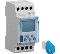 HAGER EGK103 - Minuterie hebdomadaire, 1 inverseur, 16 A, 2 PLE, numérique
