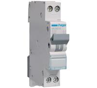 Hager étroit Construction Disjoncteur Unipolaire + N 6 kA Type C 13 A 1 m mln513