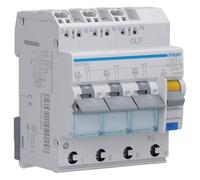 Hager - FI/LS commutateur 3 x 1P + N 6 KA Adz316d