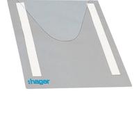Hager FZ794 HAGER Porte schéma souple A4 FZ794 Couvercle transparent plastique gris clair