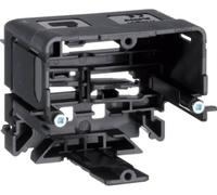 Hager GLS5510 Canal dallège prise encastrable pour appareils (L x l) 71 mm x 64 mm 1 pc(s) noir