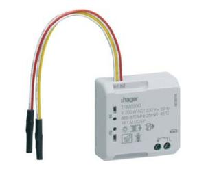 hager Hager Actionneur encastrable radio 1-f. binaire 2-f. 230V 4A TRM690G Quantité:1