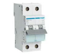 hager Hager Disjoncteur 2 pôles B-16A, 6kA MBN216 Quantité:1