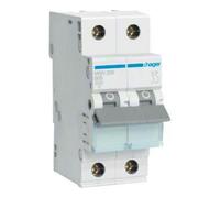 hager Hager Disjoncteur 2 pôles B-6A, 6kA MBN206 Quantité:1