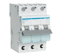 Hager Disjoncteur MBS316 - 3 pôles B 16 A, 6 kA, 3 modules