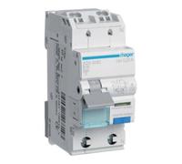 Hager FI-LS, 1P+N, 6 kA, B-13A, 30 mA, type A, QC, 1 pièce.