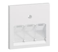 hager Hager Plaque centrale UAE triple cadre 55 blanc trafic sans halogène Quantité:1