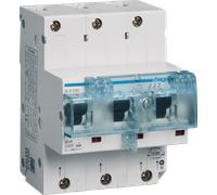 HAGER HTN380E - Commutateur SLS 3 broches E-caractéristique 80A pour montage sur
