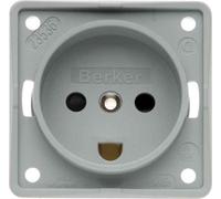 Hager iNTEGRO - Prise secteur Danemark Gris mat