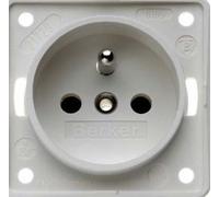 Hager iNTEGRO - Prise secteur France/Belgica Blanc polaire mat