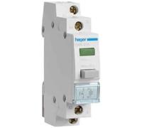 Hager Interrupteur à pression, Bouton + interrupteur, Vert