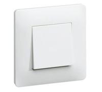 Hager Interrupteur complet Essensya Blanc, Rocker, Bouton poussoir, Manuel, IP44