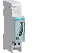 Hager Interruptor horario esfera diaria 16A, 1 contacto NA, con reserva 200 h EH011