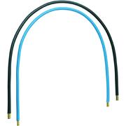 Jeu 2 conducteurs 16 mm² bleu + noir, longueur 450 mm