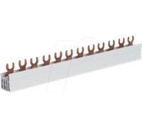 HAGER KDN363A - Rail de phase 3 pôles avec raccord à fourche 10 mm² 63 12 module