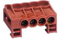 Hager Bornier arrivée phase KN04P 4x25 mm² cages à vis Marron Intérieur