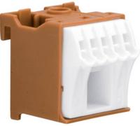 Hager Bornier phase KN06P 6 points de serrage 5x4mm² + 1x25mm² 63A