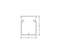 Hager LF6006009016 Goulotte de câble (L x l x H) 2000 x 57 x 60 mm 2 m Blanc