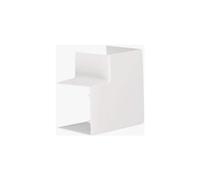 Angle plat variable lifea pour LF/LFF60060 h 60mm x p 60mm RAL 9016 Pure - HAGER LFF6006059016