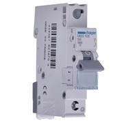 Hager Disjoncteur unipolaire MBS106 B 6 A 6 kA 1 module QuickConnect