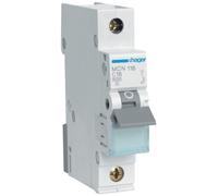 Hager MCN116 Disjoncteur 16 A 1P 1 pôle 6 kA Caractéristique C 1 PLE TE LS Interrupteur MCB (MCN 116)