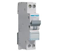 Hager MKN520 Disjoncteur 20 A 2P 1P+N 2 pôles 1 pôle + N 6 kA Caractéristique B 1 m Construction étroite Interrupteur LS (MKN 520)