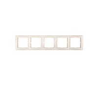 hager polo Berker/B.Quadrat Cadre 5 Voies Crème 5310158982 5907561849756