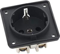 Hager - Prise courant schuko pour vis avec téléphones anthracite