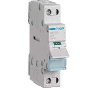 Hager Sb - Interrupteur modulaire coupe sb 1 pôle 25 A