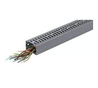 Hager Sistemas BA7A40040 Canal de tableau en PVC, 40 x 40 mm, gris