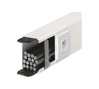 Hager Systèmes LFF6009009010 Canal de Distribution LF, en PVC, 60x90 mm, Blanc Neige (RAL9010), 2000mm Longueur