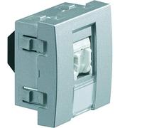 Hager Systo - Prise RJ45 Catégorie 6 UTP Systo 2 module aluminium